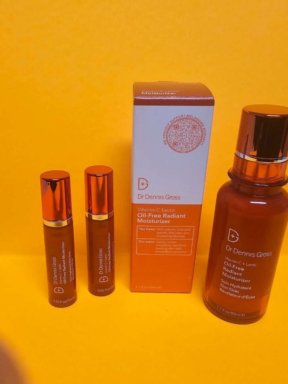Dr. Dennis Gross Vitamin C oil free moisturizer full size + 2 .25 traveler 12/27